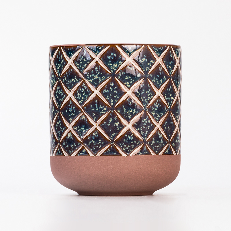 Customized Unique Luxury Empty Ceramic Candle Container