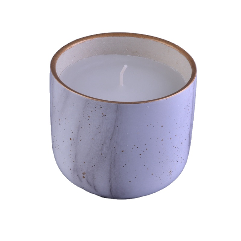 luxury scented matte white candle container holders
