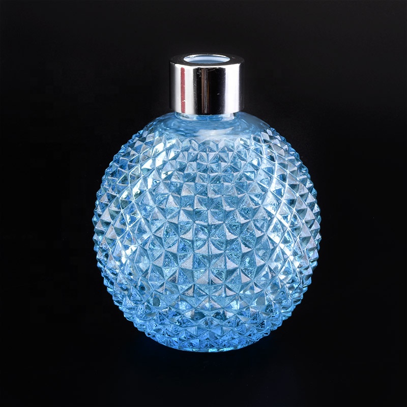 Luxury round empty fragrance glass diffuser bottle 300ml