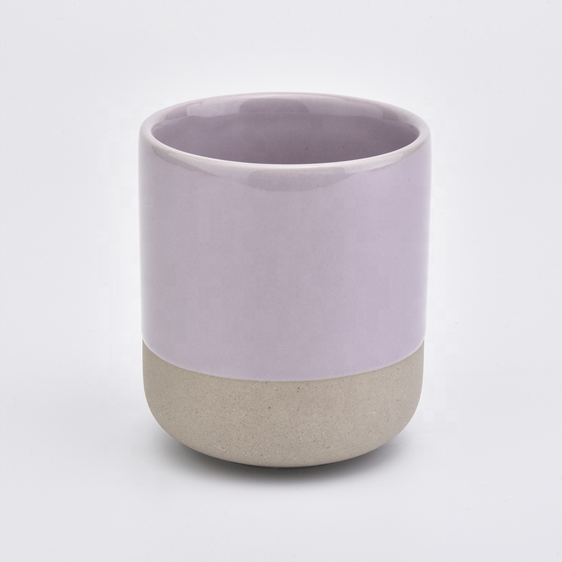 10oz matte colored scented ceramic candle jar bulk