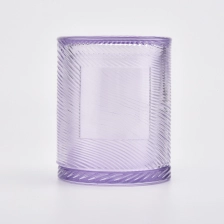 China Unique Design Glass Candle Jar With Lids manufacturer