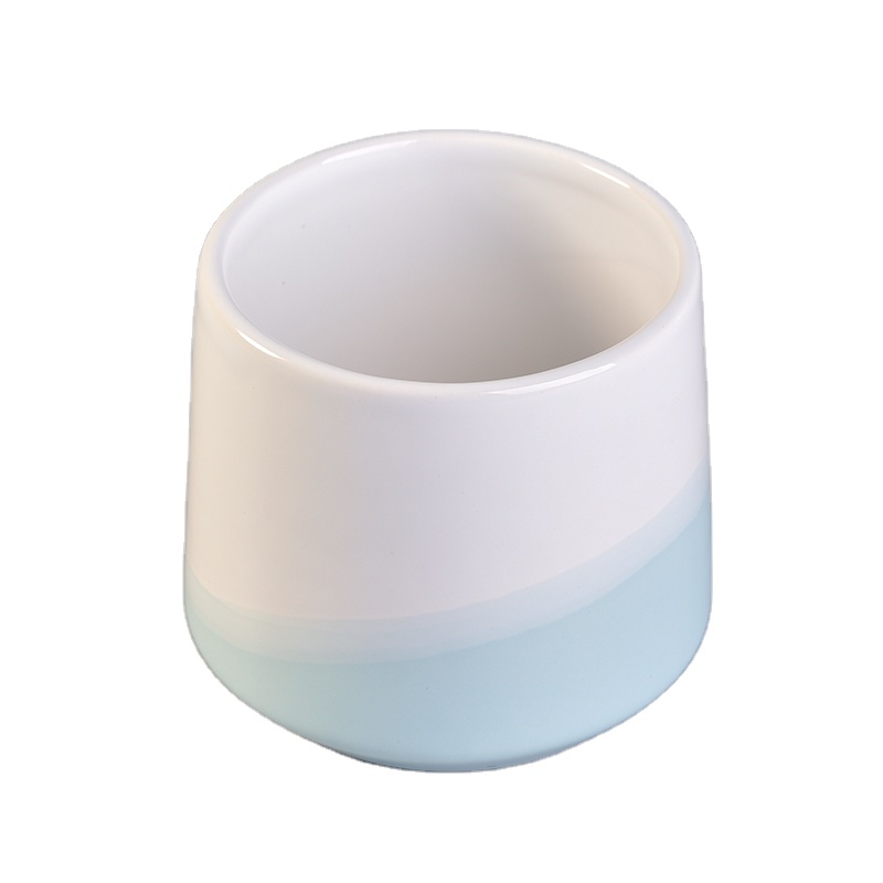 recycled 450ml c blue and white ceramic candle container bowl