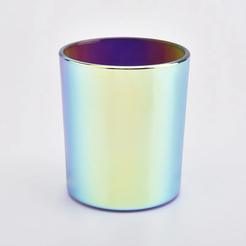 Black Holographic Glass Candle Jars Wholesale