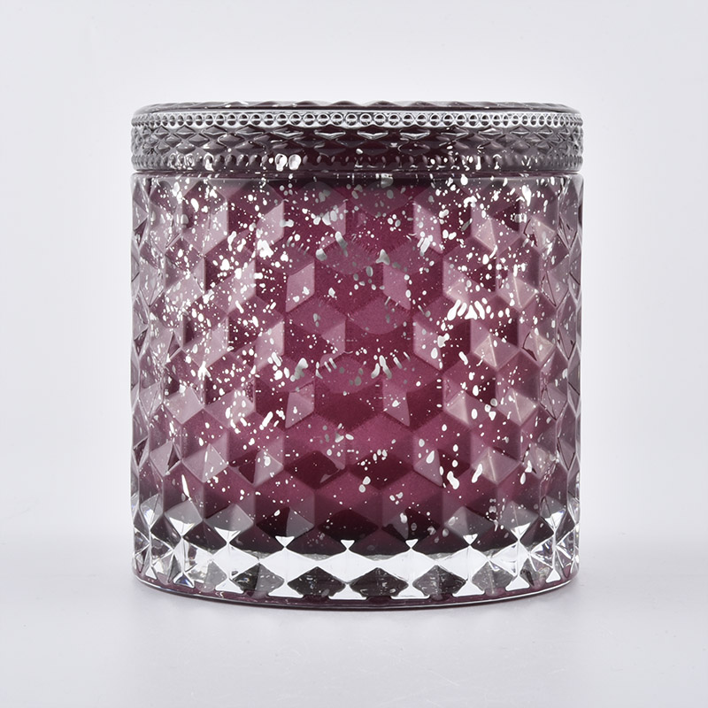 Luxury Glass Candle Jar With Lid For Candle Making