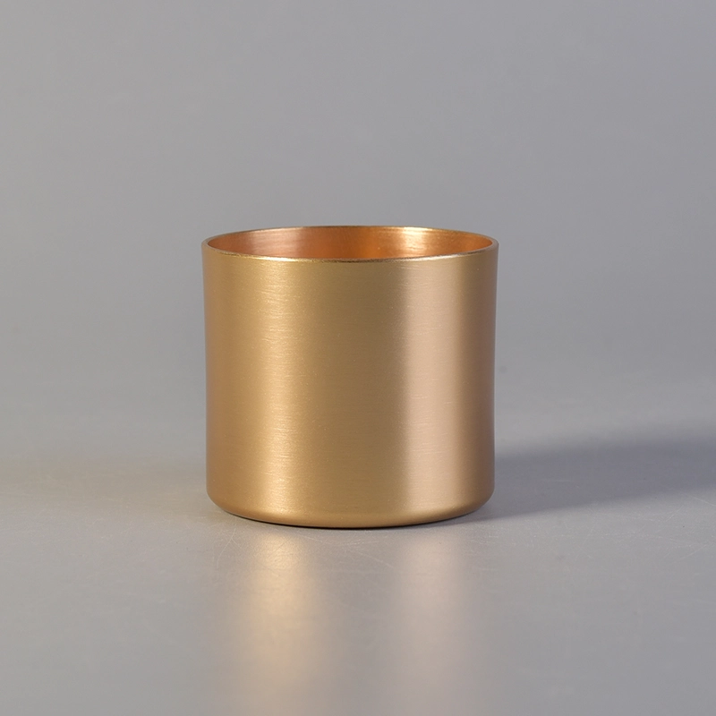 100ml Gold Metal Tea Light candle holder for travelling