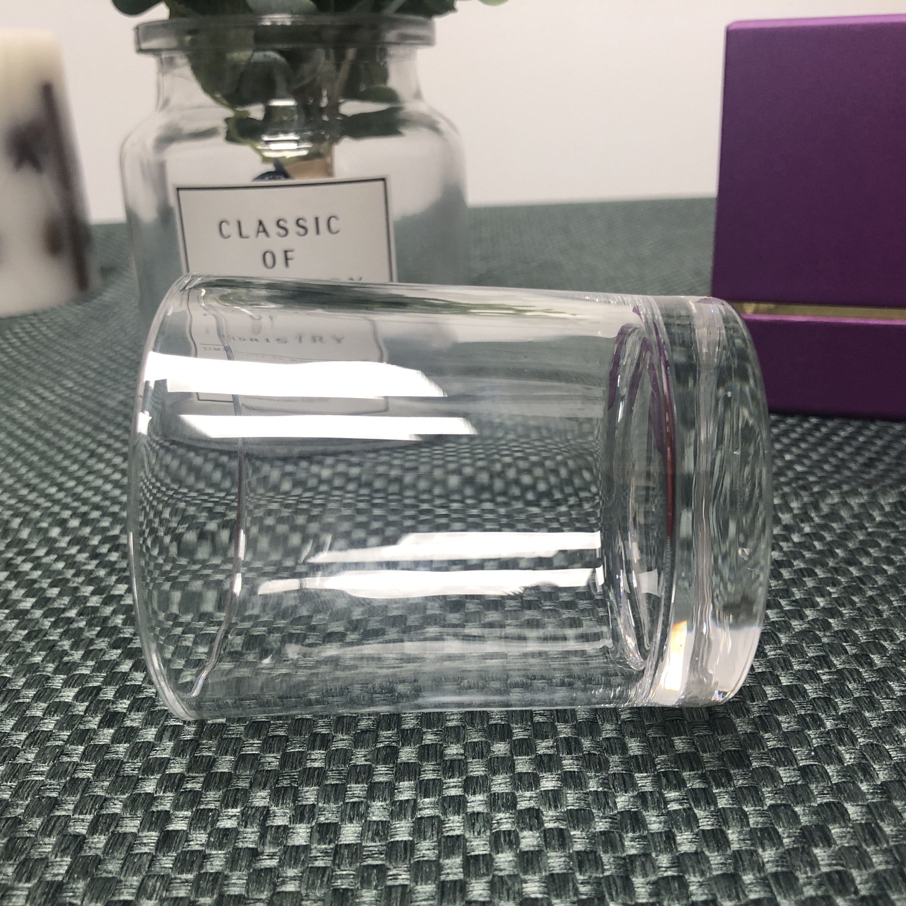 6oz 200ml Empty Clear Glass Candle Jar For Candle Making