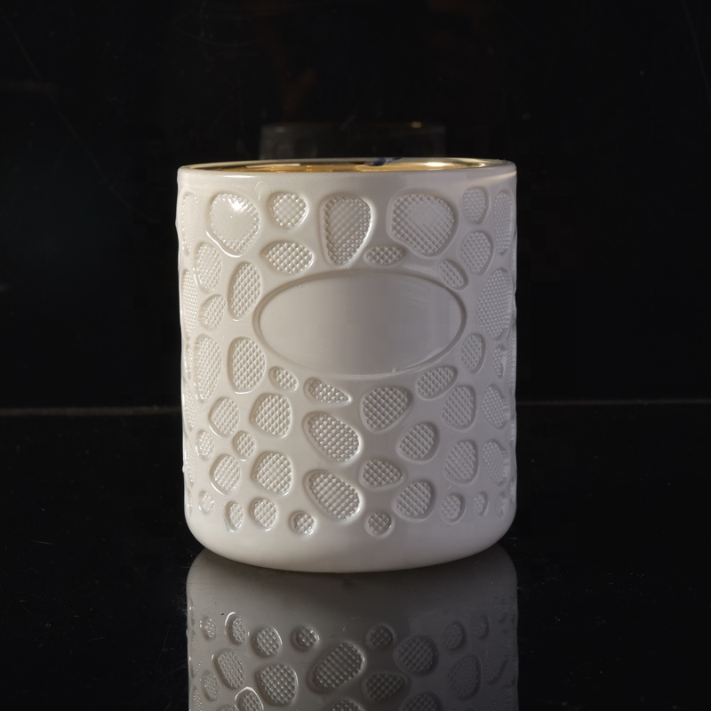 Sunny Design Unique Decorative White Glass Candle Holders