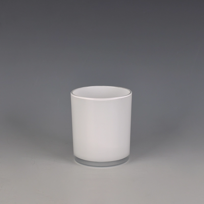 white glass candle jar wholesale