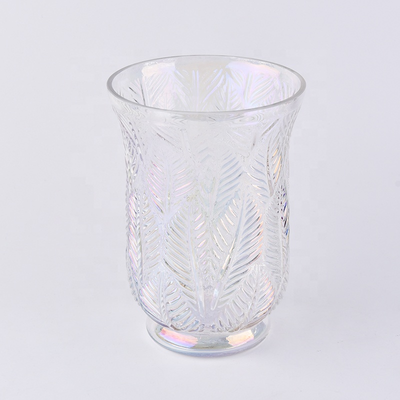 Luxury lotus decorative Glass Candle holder scented wholesales