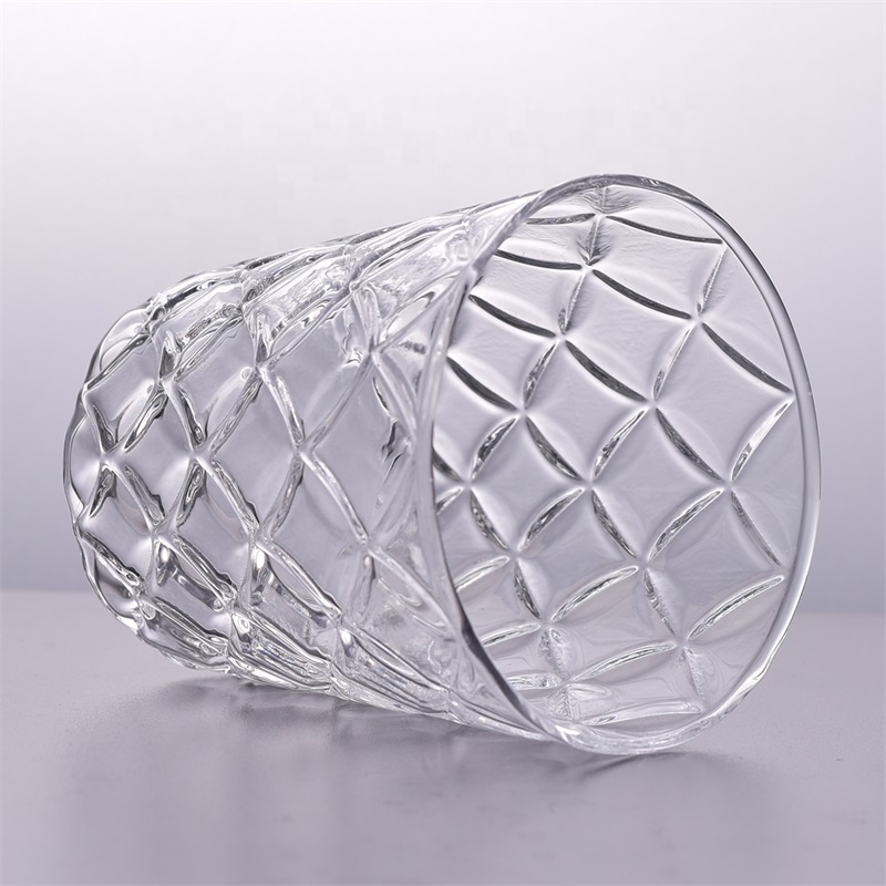 Round clear Candle jar glass for home decoration