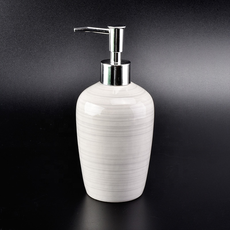 luxury ceramic bathroom accessories with soap dish holder tumbler lotion dispenser