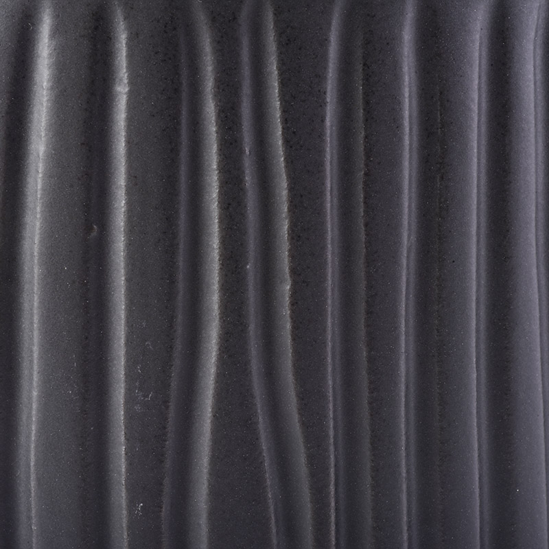 Popular black ceramic candle jars wholesale
