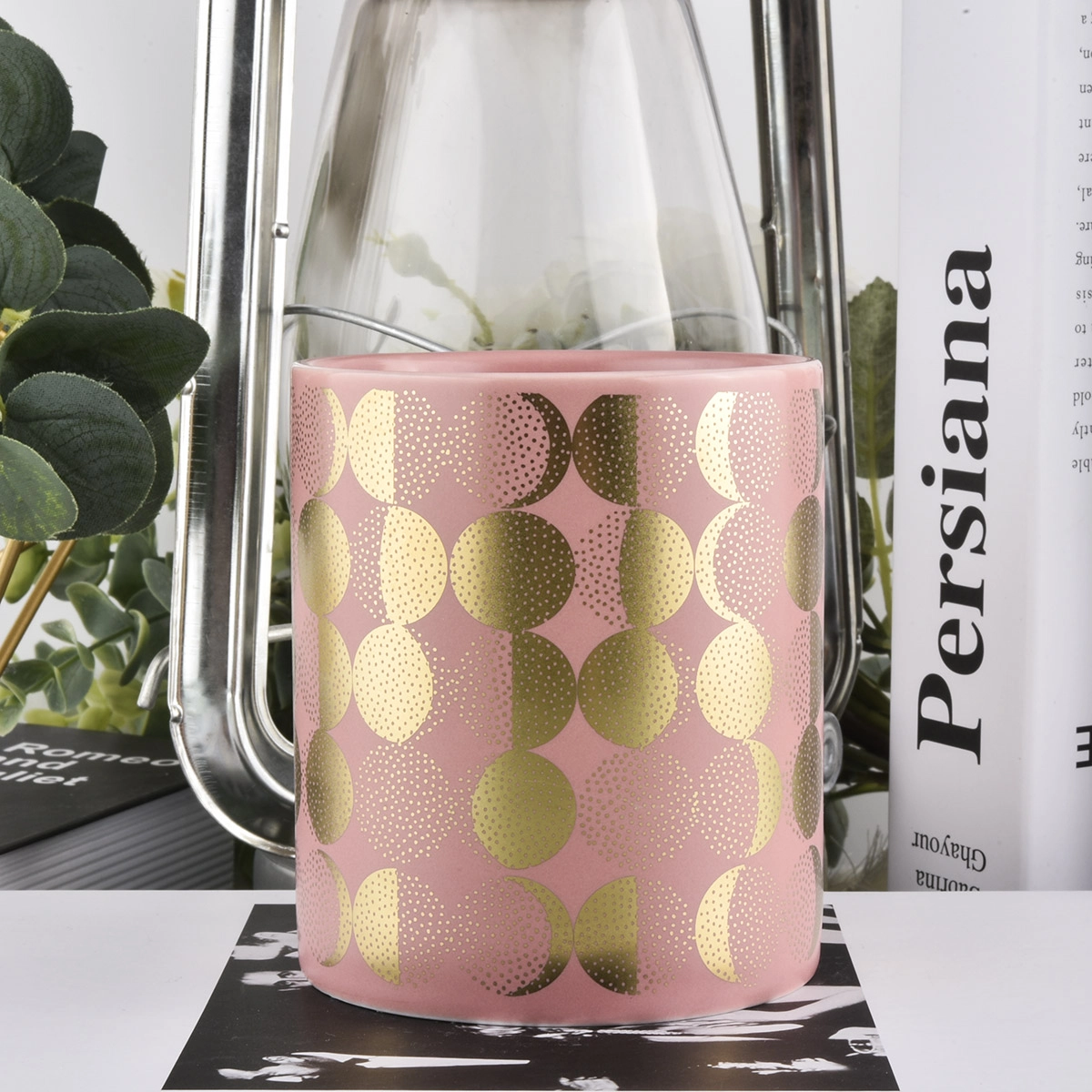 Custom Home decorative Ceramic Vessels Candle Jar Ceramic