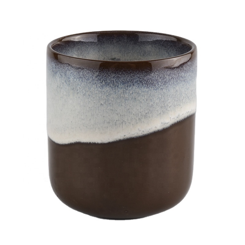 Ceramic 400ml cylinder Candle Jar Wholesale