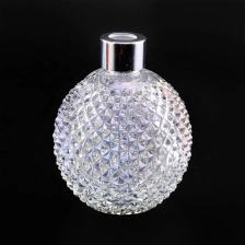China Geo Cut Round Glass Reed Diffuser Bottles manufacturer
