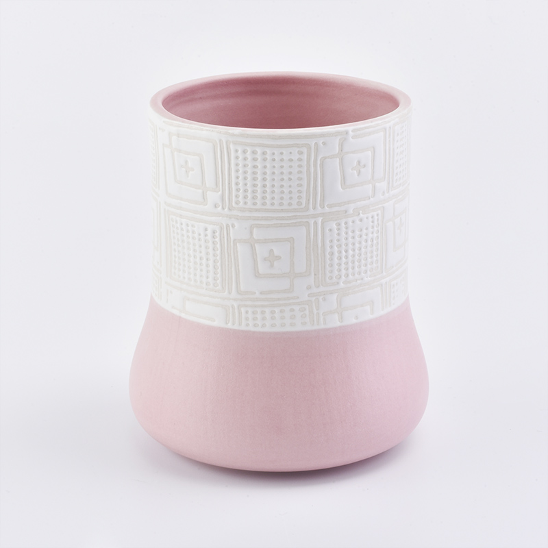 Spring Season Decorative Ceramic Candle Vessels Wholesale