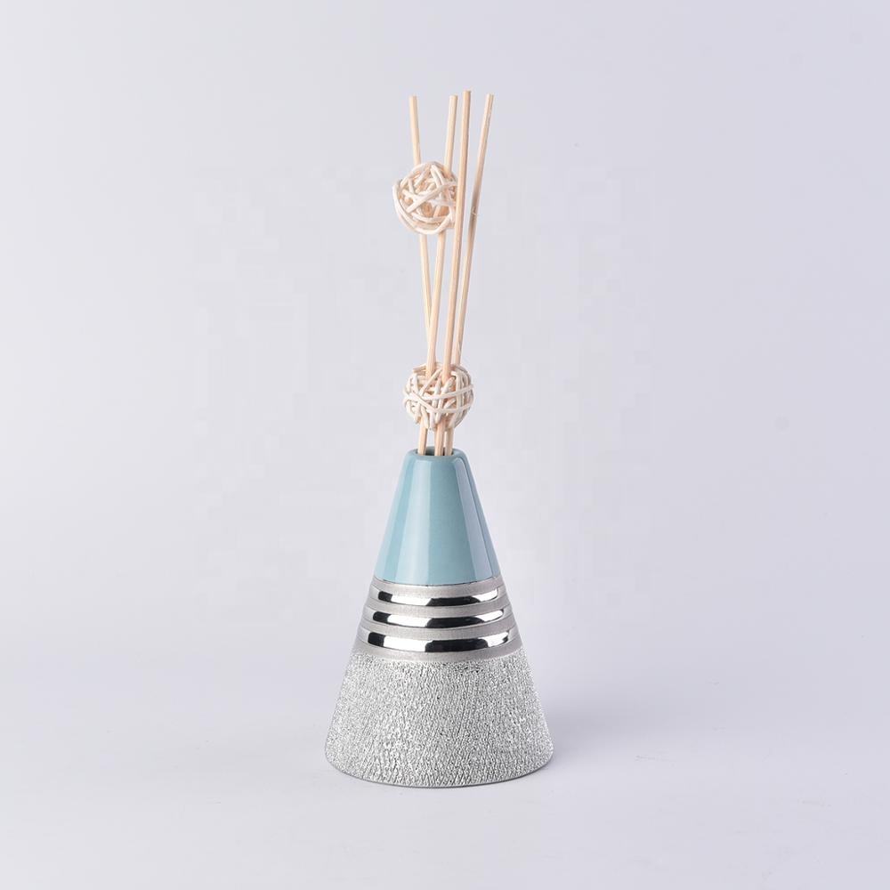 Home aroma Triangle oil essential reed ceramic diffuser bottles