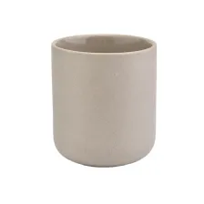 China Customized Simple Ceramic Candle Vessels 8 oz 9 oz 10 oz manufacturer