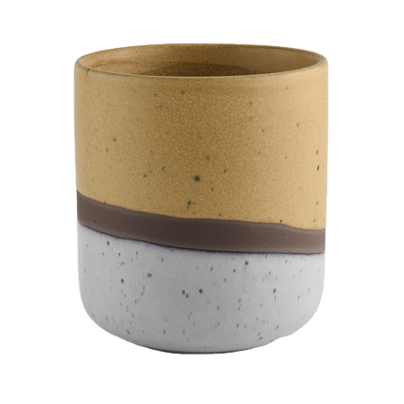 In bulk glaze cylinder votive ceramic candle holder jars