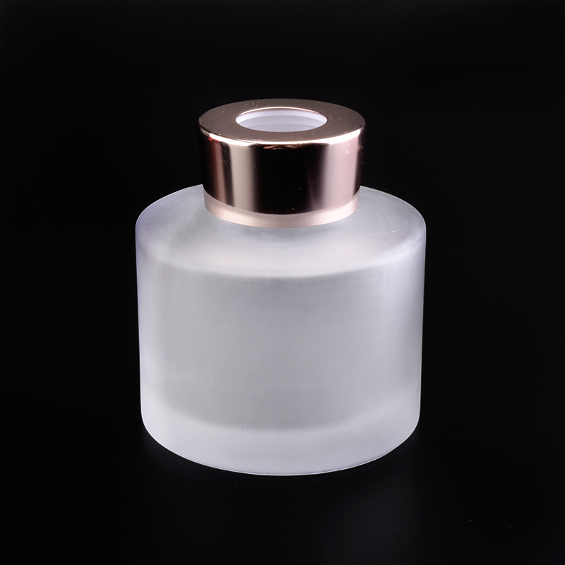 180ml Frosted Aroma Reed Diffuser Bottles With Rose Gold Caps