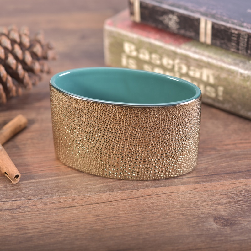 Christmas luxury custom votive ceramic candle container