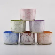 China 3 Wicks 12oz Pink Glass Candle Jars manufacturer