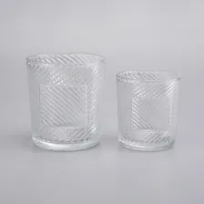 China New Arrival Embossed Ceramic Candle Jars manufacturer
