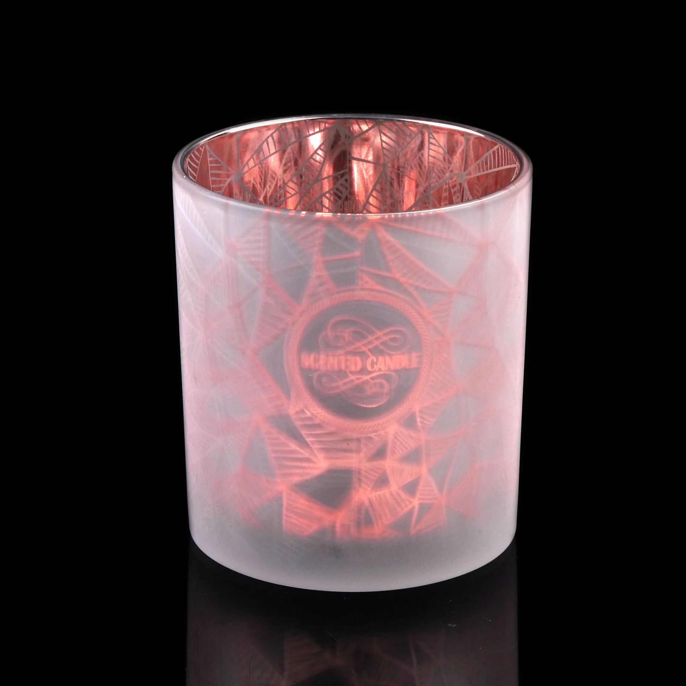 China Luxury Laser Pattern On 10oz Glass Candle Jars manufacturer