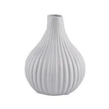China China supplier round white frosted reed aroma ceramic diffuser bottles manufacturer