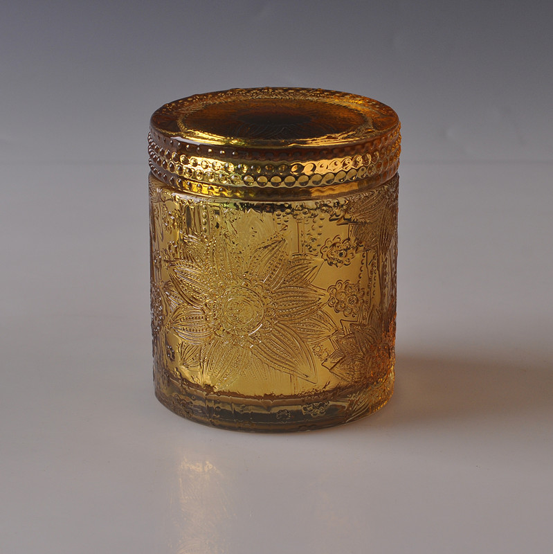 Luxury Glass Candle Jar With Glass Lids Custom Candle Jar Supplier