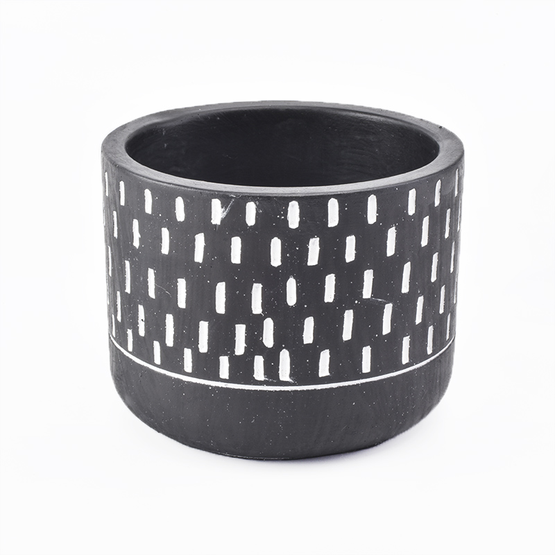 Wholesale Cement Concrete Glass Candle Vessels