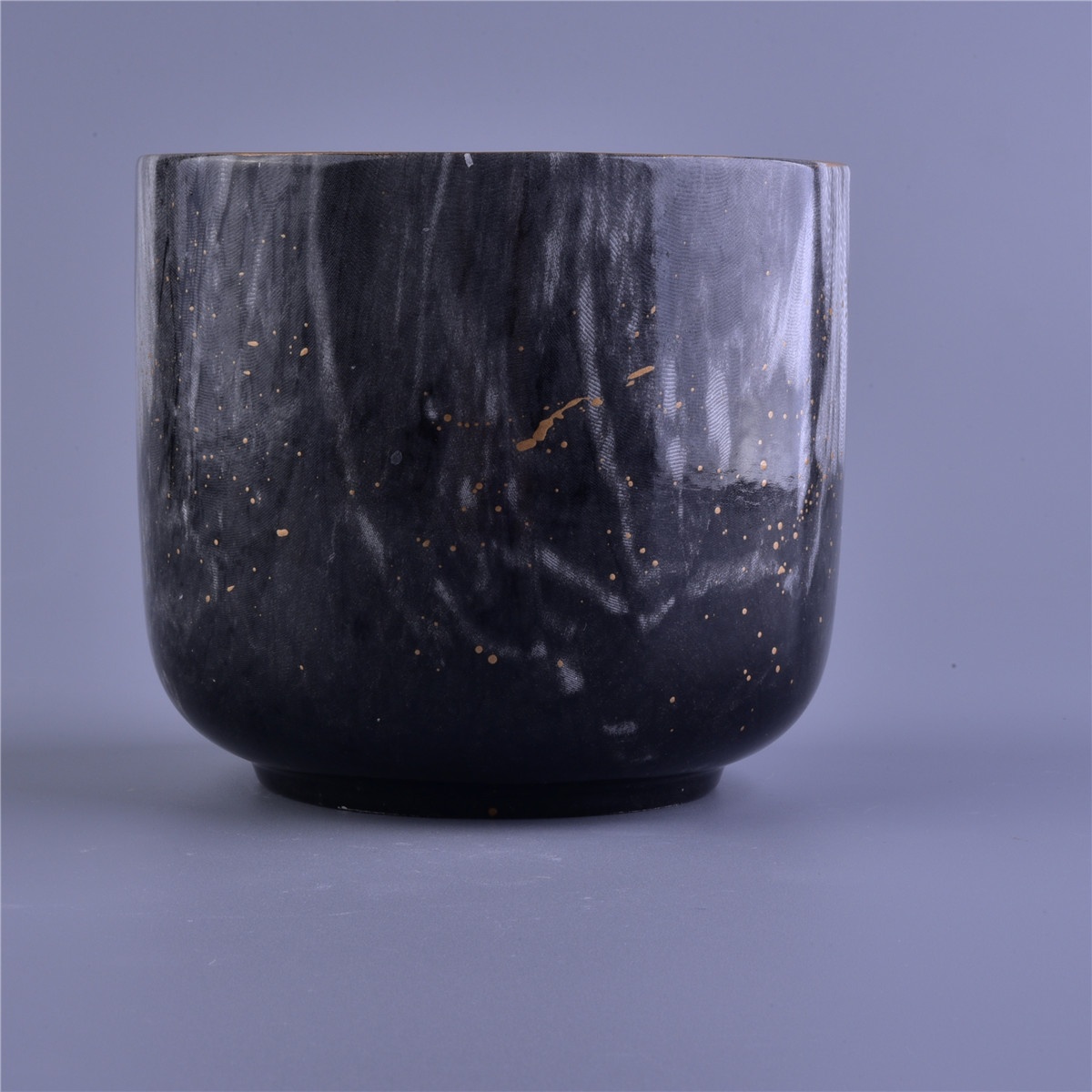 Sunny custom black empty ceramic candle jars home decoration