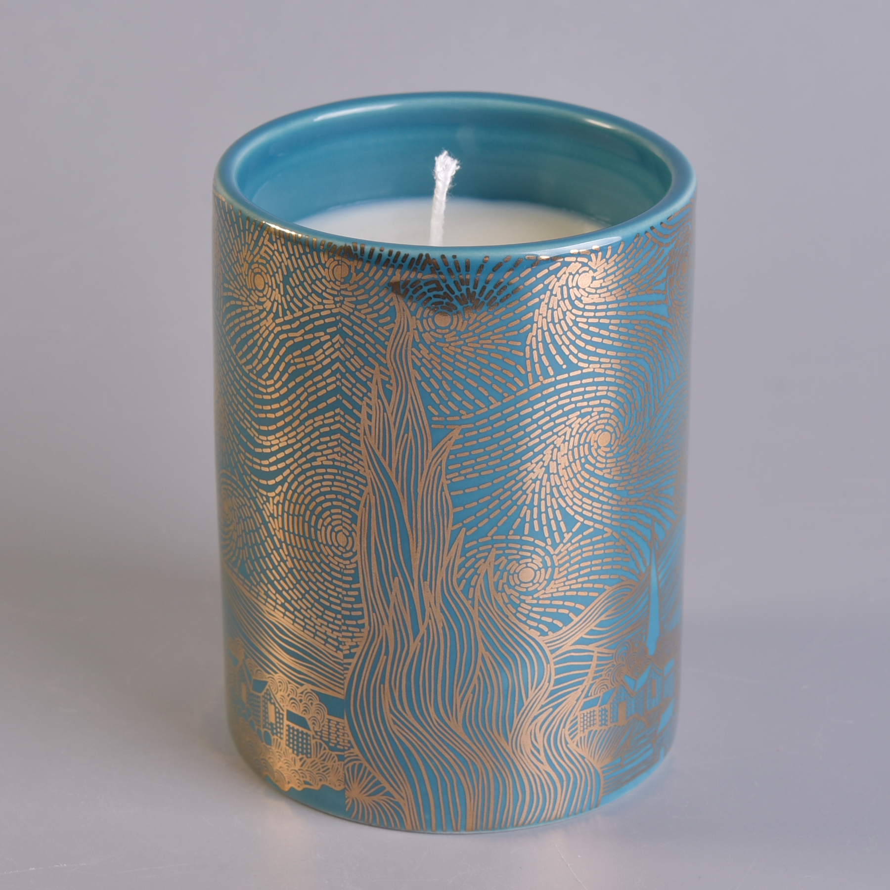 Custom Design Ceramic Candle Jars Wholesale