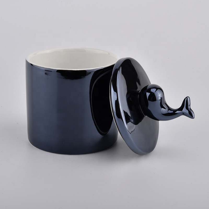 Luxury Ceramic Candle Container With Lids