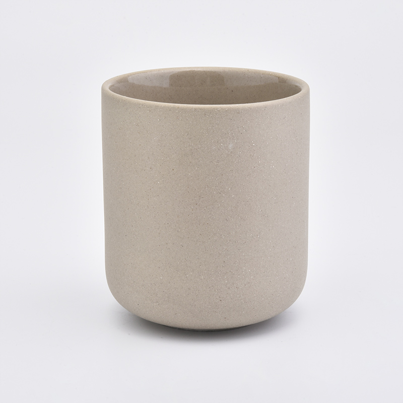 Customized Simple Ceramic Candle Vessels