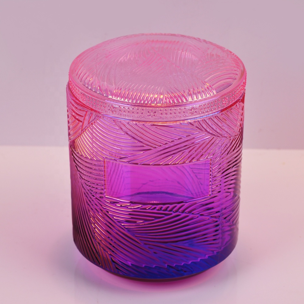 10oz Restaurant Custom tealight oval glass jar with lid candle