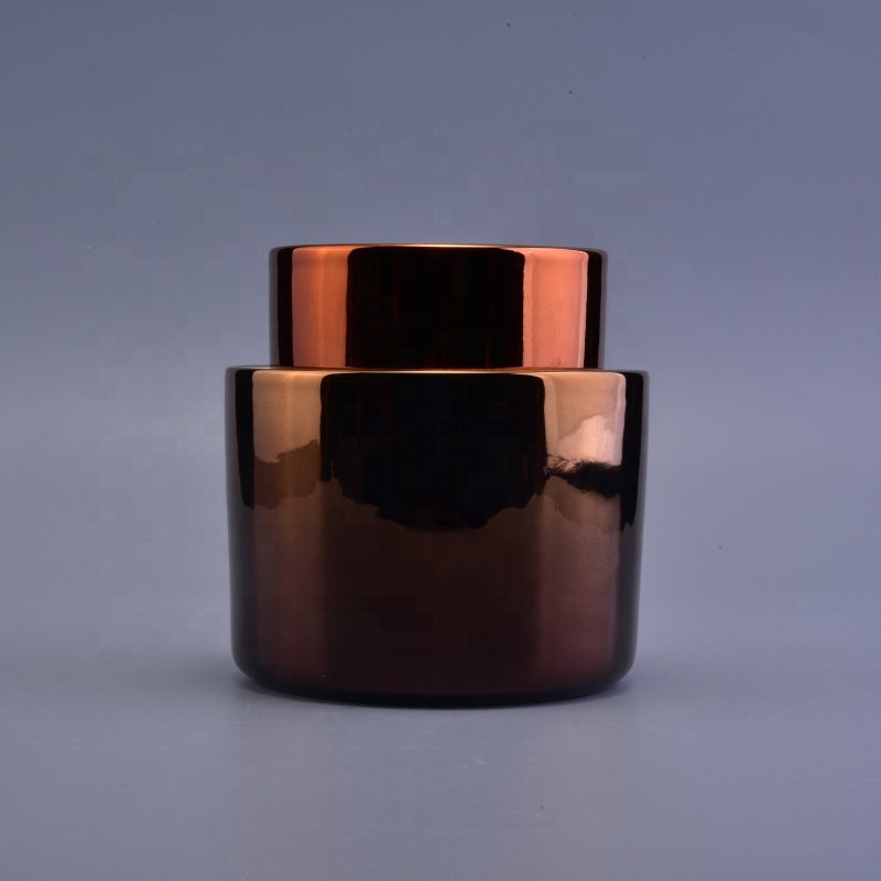 Custom copper ceramic candle vessels wholesale