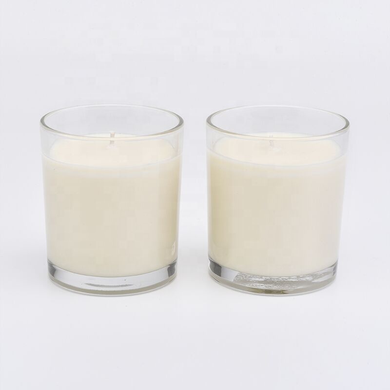Clear Glass Candle Jars With Wooden Lids Supplier
