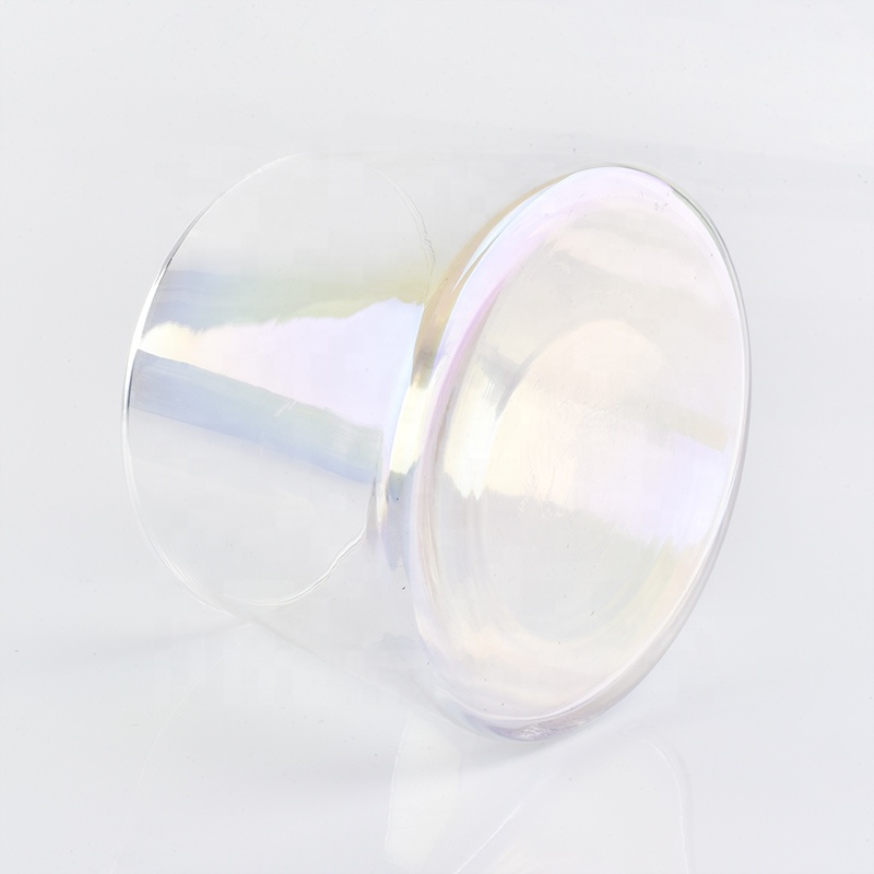 Luxury Holographic glass jar empty candle vessels