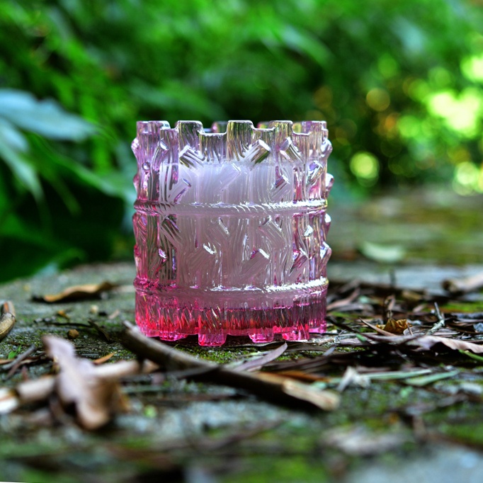 Luxury customized tree design tealight candle jar glass 10oz 12oz