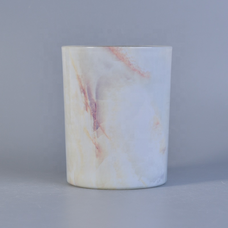 Marble pattern Glass Jars For Candle Making