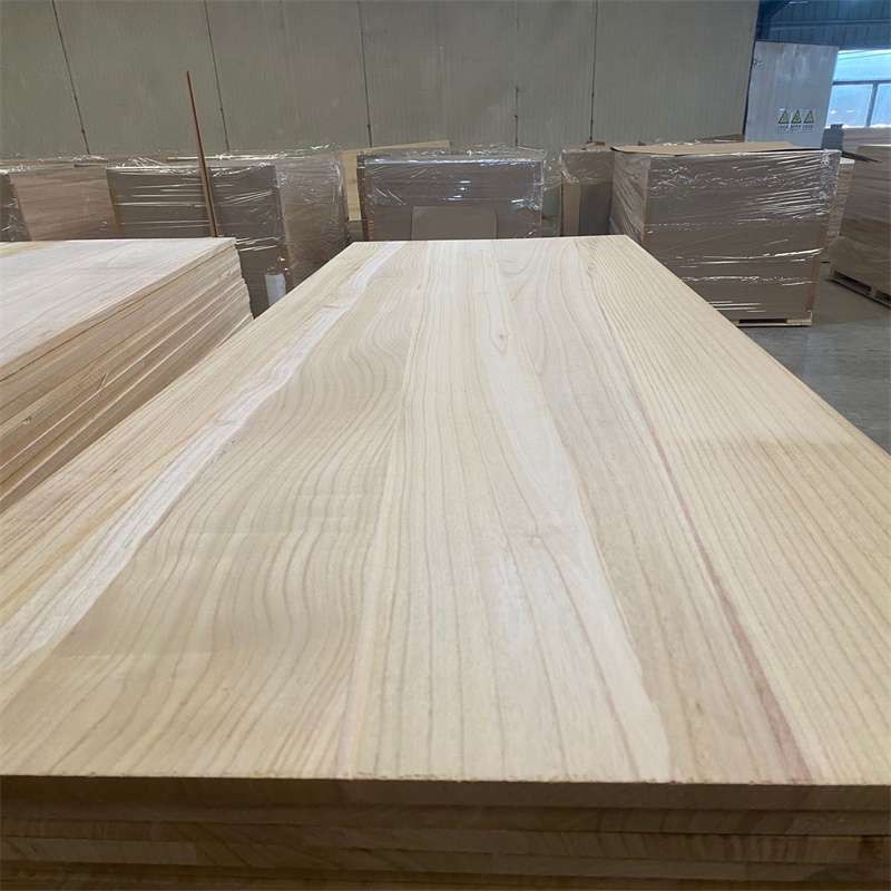 Shantong Paulownia Timber Paulownia Board Solid Wood Pane for Interior Decoration