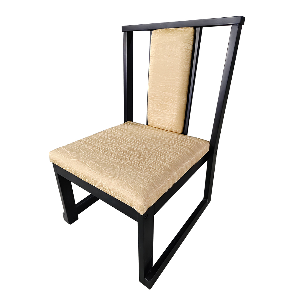 Tissu moderne de restaurant de conception de luxe dinant la vente chaude en bois solide d'OEM de chaises