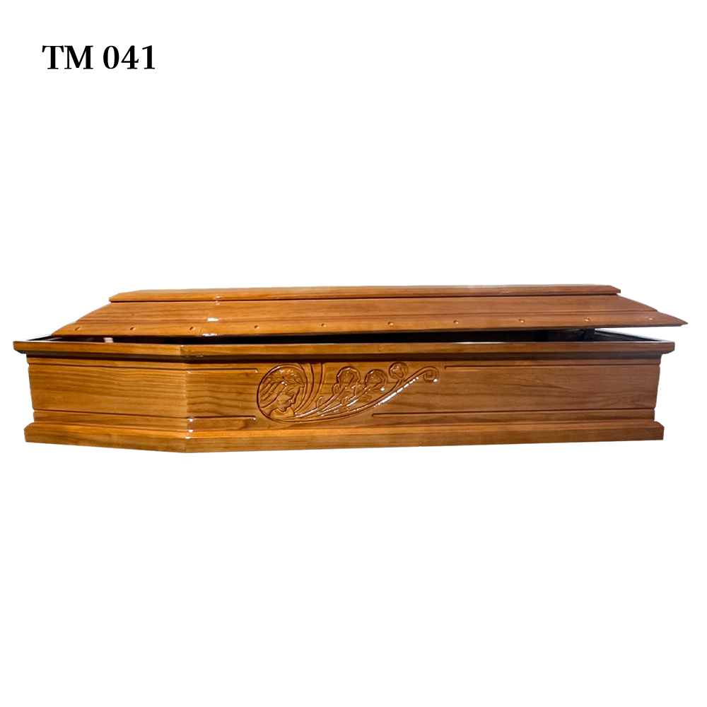 成人殡葬中国制造传统雕刻泡桐木欧式棺材供应商