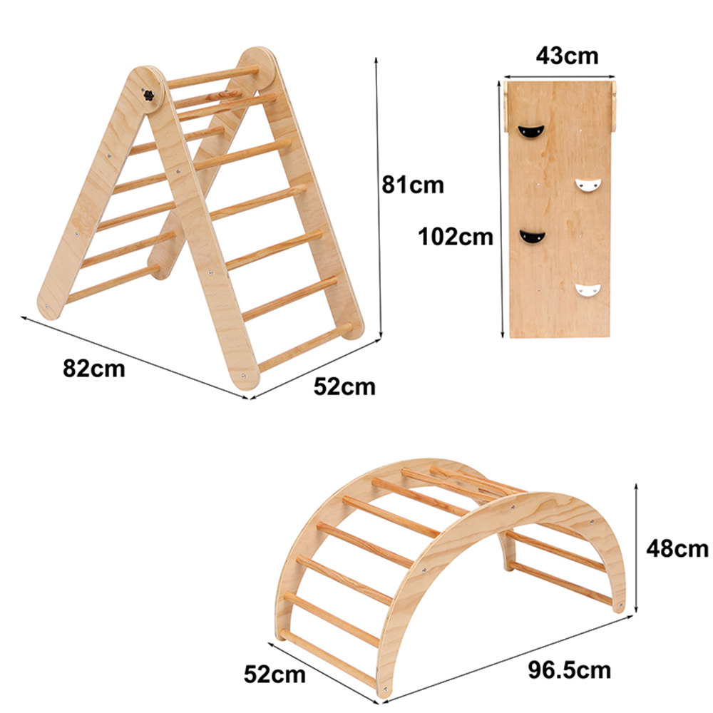 Climbing Set Sensory Training Equipment Home Children's Indooraword Frame Folding Slide Triangle Jumpsuit Rock Climbing Frame