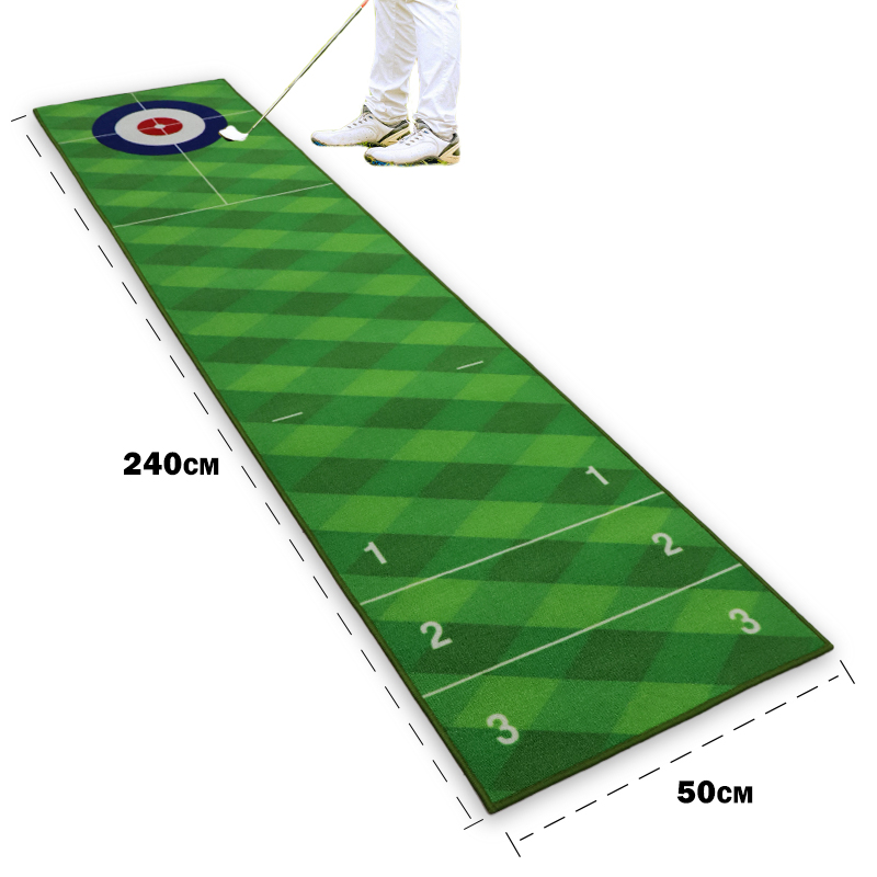 Premium Commercial Putting Green Mat with Rubber Base for Outdoor Golf Practice Hitting - COPY - wo49vs