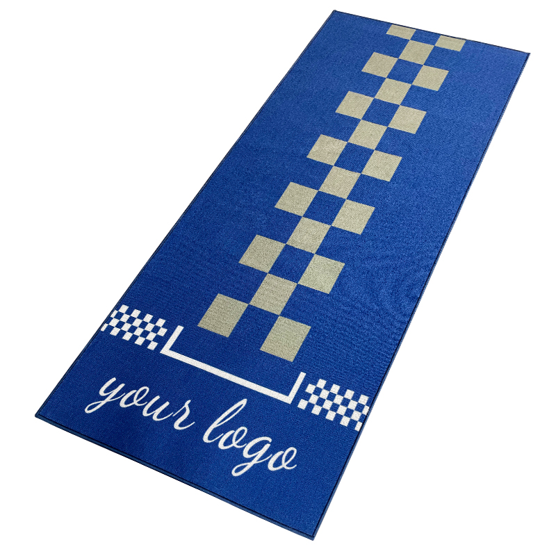 Custom Nylon Pit Mat for Motorcycle Garage Modern Washable Cut Pile Rug Easy Clean for Off-Road Adventures Novelty Design - COPY - 8866rf