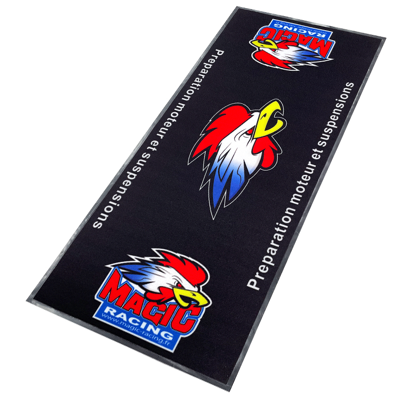Custom Nylon Pit Mat for Motorcycle Garage Modern Washable Cut Pile Rug Easy Clean for Off-Road Adventures Novelty Design - COPY - 5jdd7r