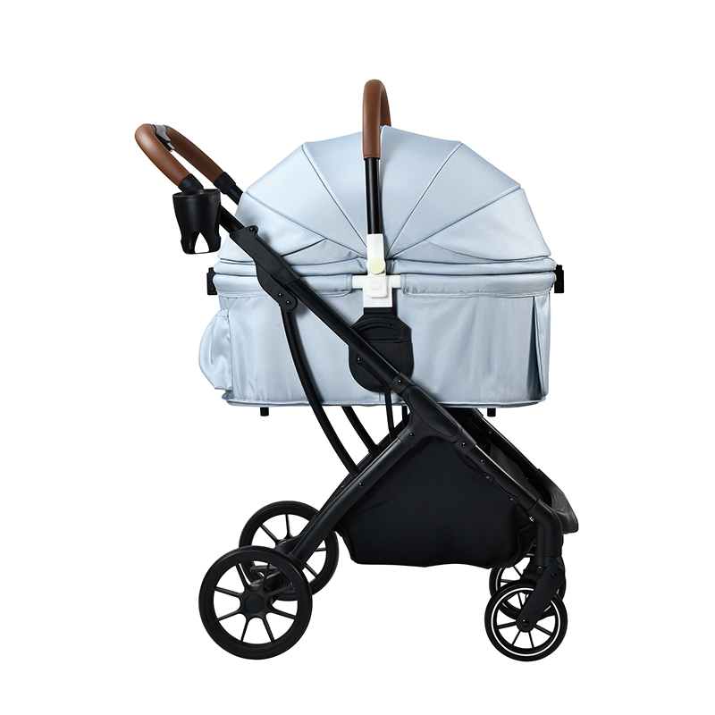 nuovo design Pieghevole 4 ruote Pet Jogger buggy carrier Passeggino Carrello da viaggio per cucciolo di gatto