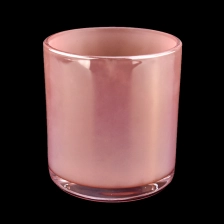 China 12oz iridescent glass candle jars and vessels for candle making manufacturer